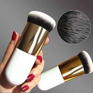 Gold and White Makeup Brush